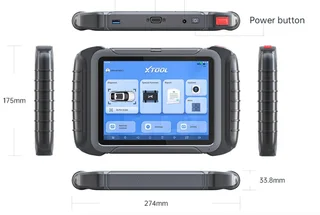 XTOOL D8W Professional Bi-Directional Scan Tool, ECU Coding (Update of D8 BT)