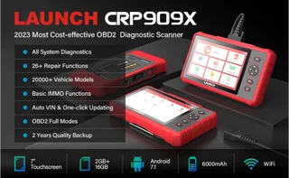 LAUNCH X431 CRP909X All Systems, All Cars Brands. 2 Years free updates