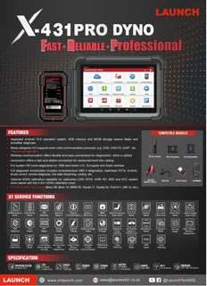 Launch X431 PRO (V5.0) Dyno Bi-Directional Scanner with ECU Coding
