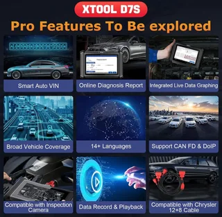 XTOOL D7S Bi-Directional All System Diagnostics Scanner