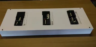 Electrical distributor box  and circuit breakers  in good condition.