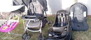 Pram, Car Seat, Seat Base &amp; High Chair for sell at a getaway price. Clearance Sale!!