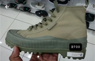 Superga 2469 Alpina Green Safari Canvas womens boots