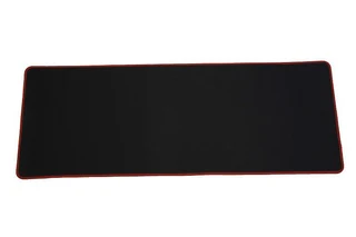 Mouse Pad -Extra Large Non Slip - Black with Red Trim