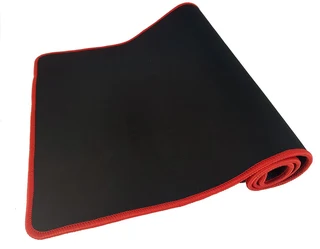 Mouse Pad -Extra Large Non Slip - Black with Red Trim