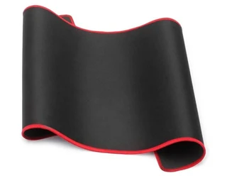 Mouse Pad -Extra Large Non Slip - Black with Red Trim