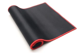 Mouse Pad -Extra Large Non Slip - Black with Red Trim