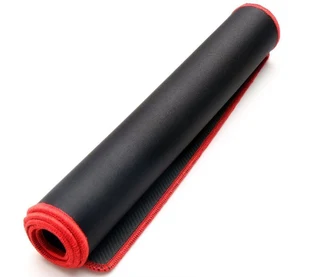 Mouse Pad -Extra Large Non Slip - Black with Red Trim