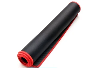 Mouse Pad -Extra Large Non Slip - Black with Red Trim