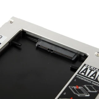 Aluminum Universal SATA 2nd HDD Caddy 9.5mm Hard Drive Enclosure