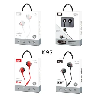 Metal Shell Bass Earphone with MIC Vol (&#43;/-) for iPhone, IPad, Android Mobiles, Tablets,