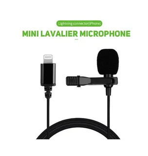 PROFESSIONAL LAVALIER MICROPHONE COMPATIBLE WITH iPHONE