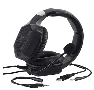 ONIKUMA K8 3.5mm Gaming Headphones with Mic &amp; RGB LED Lights Black