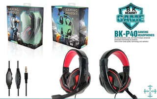 P40 Gaming Headset With Microphone Black