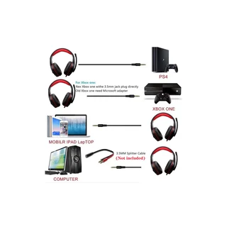 P40 Gaming Headset With Microphone Black