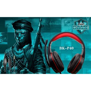 P40 Gaming Headset With Microphone Black