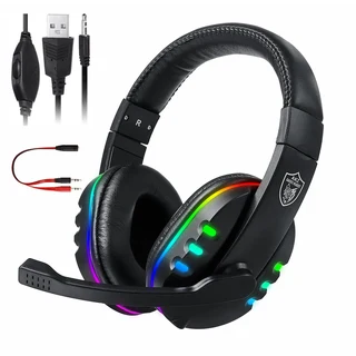 Bakeey  GM-018 Gaming Headphones 40mm Driver Stereo Noise Reduction Luminous USB