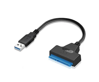 SATA To USB 3.0/ 2.0 Cable Up To 6 Gbps For 2.5 Inch External HDD SSD Hard Drive, SATA 3 22 Pin
