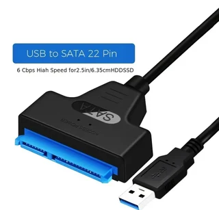 SATA To USB 3.0/ 2.0 Cable Up To 6 Gbps For 2.5 Inch External HDD SSD Hard Drive, SATA 3 22 Pin