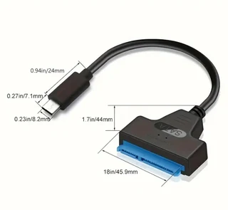 USB 3.1 To SATA 7&#43;15 Pin Drive Cable For Type-C 3.0 To SATA 2.5-inch Serial Data Cable