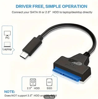 USB 3.1 To SATA 7&#43;15 Pin Drive Cable For Type-C 3.0 To SATA 2.5-inch Serial Data Cable