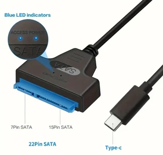 USB 3.1 To SATA 7&#43;15 Pin Drive Cable For Type-C 3.0 To SATA 2.5-inch Serial Data Cable