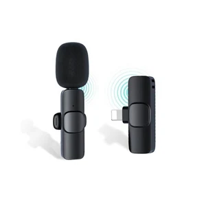 Wireless Lavalier Microphone - Compatible with iPhone/iPad