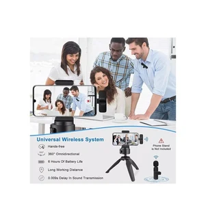 Wireless Lavalier Microphone - Compatible with iPhone/iPad