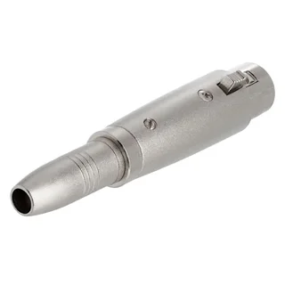 XLR Female - 1/4&#34; Female Silver Chassis Adaptor