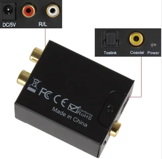 Digital to Analog Audio Converter Adapter