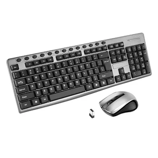 Wireless Keyboard and Mouse Set KB6600 104 Keys 2.4G