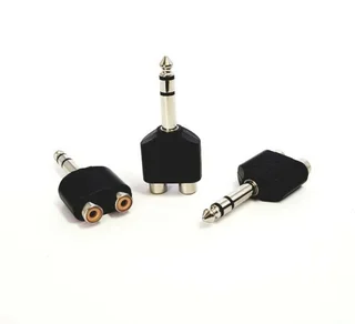 6.3mm Stereo (m) – 2 X Rca (f)  3items