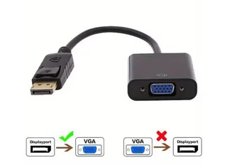 DisplayPort (DP) to VGA Adapter, Gold-Plated Display Port to VGA Adapter (Male to Female)