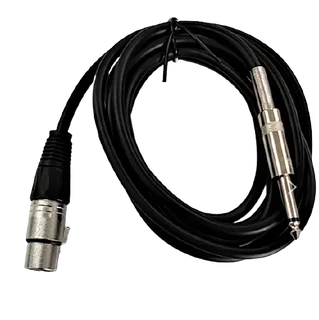 Cable Canon Female Socket To 6.3 Mm Mono Jack 4 M