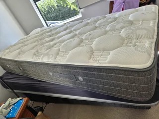 Single mattress with medium softness.