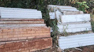Second hand fencing panels and post for sale panels R50 each poles R80 each