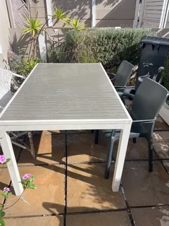 patio table and chairs