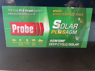 Unused - PROBE SolarPlus DEEP CYCLE AGM battery