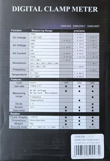 DM6266 Digital Clamp and Multimeter (10003050)