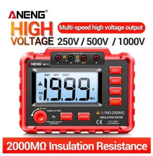 ANENG MH11 Digital Megohmmeter for 250/500/1000V Insulation, Earth Resistance Meter Voltmeter, Megge