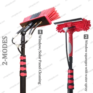 6Meter Water Fed Pole Brush with Squeegee High Reach Solar Panel/Window Cleaning Kit (10007208)
