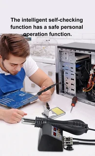 JCD 2 in 1 8898 Soldering Station 750W with LCD Display, Rework Welding Station (10004546)