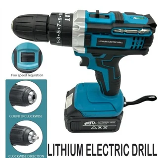 Impact Wrench, Angle Grinder, Hammer Drill, Electric Drill + 2x 48V Batteries Set (10007235)