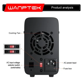 Wanptek Adjustable DC power supply 30V 10A 300w USB Digital Lab Bench Power Source Stabilized Power