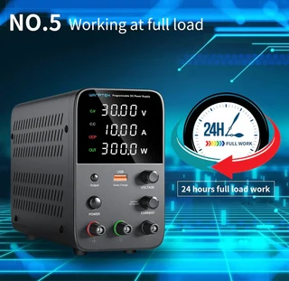 Wanptek Adjustable DC power supply 30V 10A 300w USB Digital Lab Bench Power Source Stabilized Power