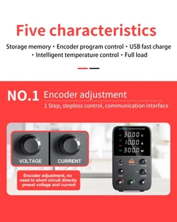 Wanptek Adjustable DC power supply 30V 10A 300w USB Digital Lab Bench Power Source Stabilized Power
