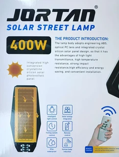 Jortan 400watt Solar Powered LED Street/Pole Light (10006612)