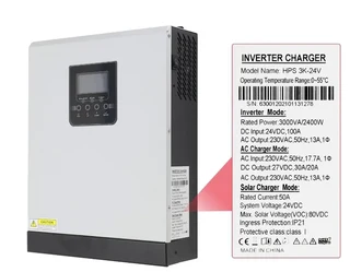 POWMR 3000VA/2400W Pure Sine Wave Hybrid Solar Inverter