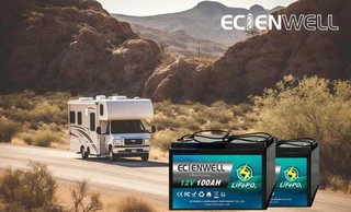 Ecienwell 12V 100Ah Lithium LiFePO4 Battery 100A BMS – 5 Year Warranty –