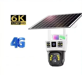 6K Solar 4G SIM Weatherproof IP 12MP Home Wireless Smart Exterior Surveillance Camera (10007490)